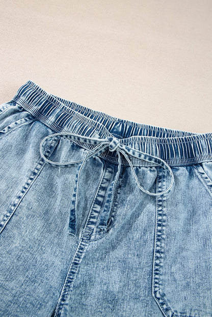 Yamileth Waistband Loose Straight Pants - Hello Beautiful BoutiqueJeansThreaded Pear