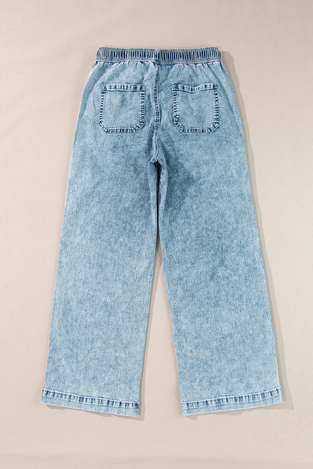 Yamileth Waistband Loose Straight Pants - Hello Beautiful BoutiqueJeansThreaded Pear