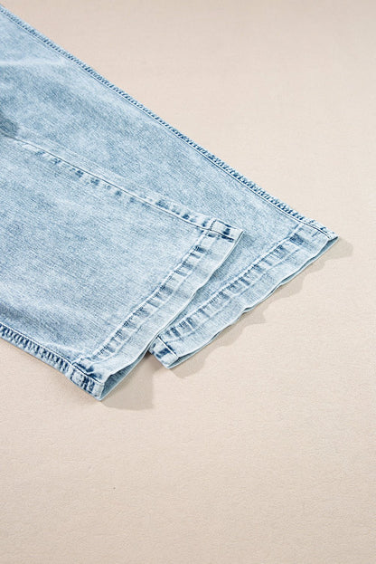 Yamileth Waistband Loose Straight Pants - Hello Beautiful BoutiqueJeansThreaded Pear