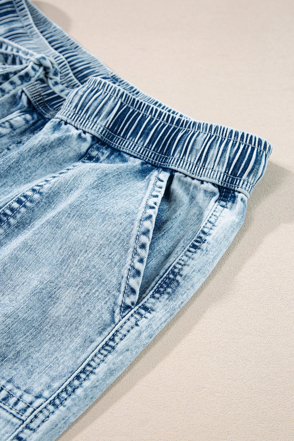 Yamileth Waistband Loose Straight Pants - Hello Beautiful BoutiqueJeansThreaded Pear