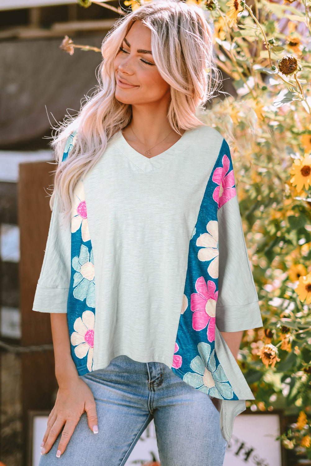 Yaretzi Oversized High Low Top - Hello Beautiful BoutiqueLong Sleeve TopsThreaded Pear