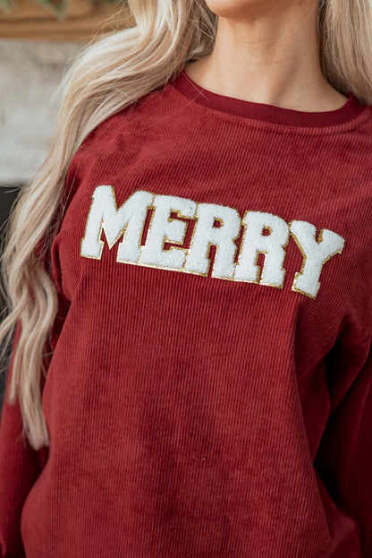 Yazara Graphic Corded Christmas Sweatshirt - Hello Beautiful BoutiqueGraphic SweatshirtsThreaded Pear
