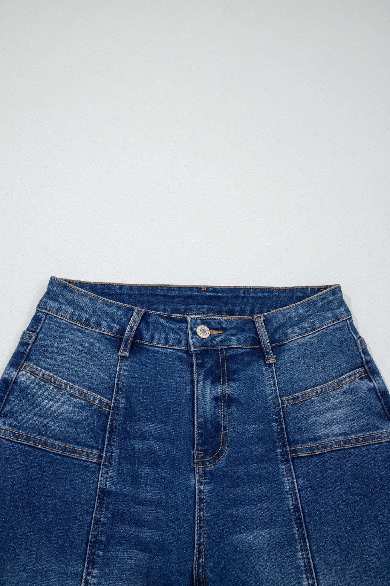Yusra Seam Detail Shift Jeans - Hello Beautiful BoutiqueJeansThreaded Pear