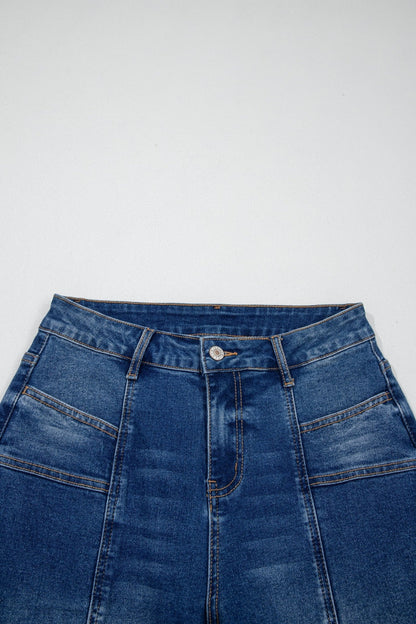 Yusra Seam Detail Shift Jeans - Hello Beautiful BoutiqueJeansThreaded Pear