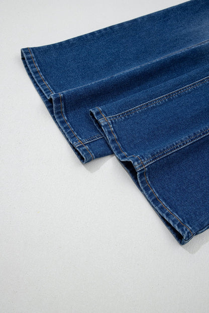 Yusra Seam Detail Shift Jeans - Hello Beautiful BoutiqueJeansThreaded Pear