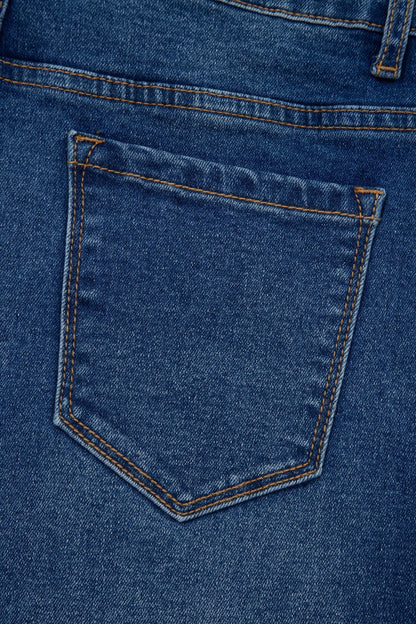 Yusra Seam Detail Shift Jeans - Hello Beautiful BoutiqueJeansThreaded Pear