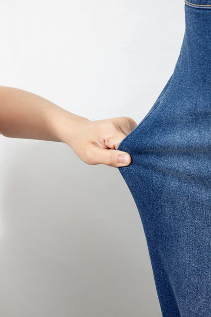 Yusra Seam Detail Shift Jeans - Hello Beautiful BoutiqueJeansThreaded Pear