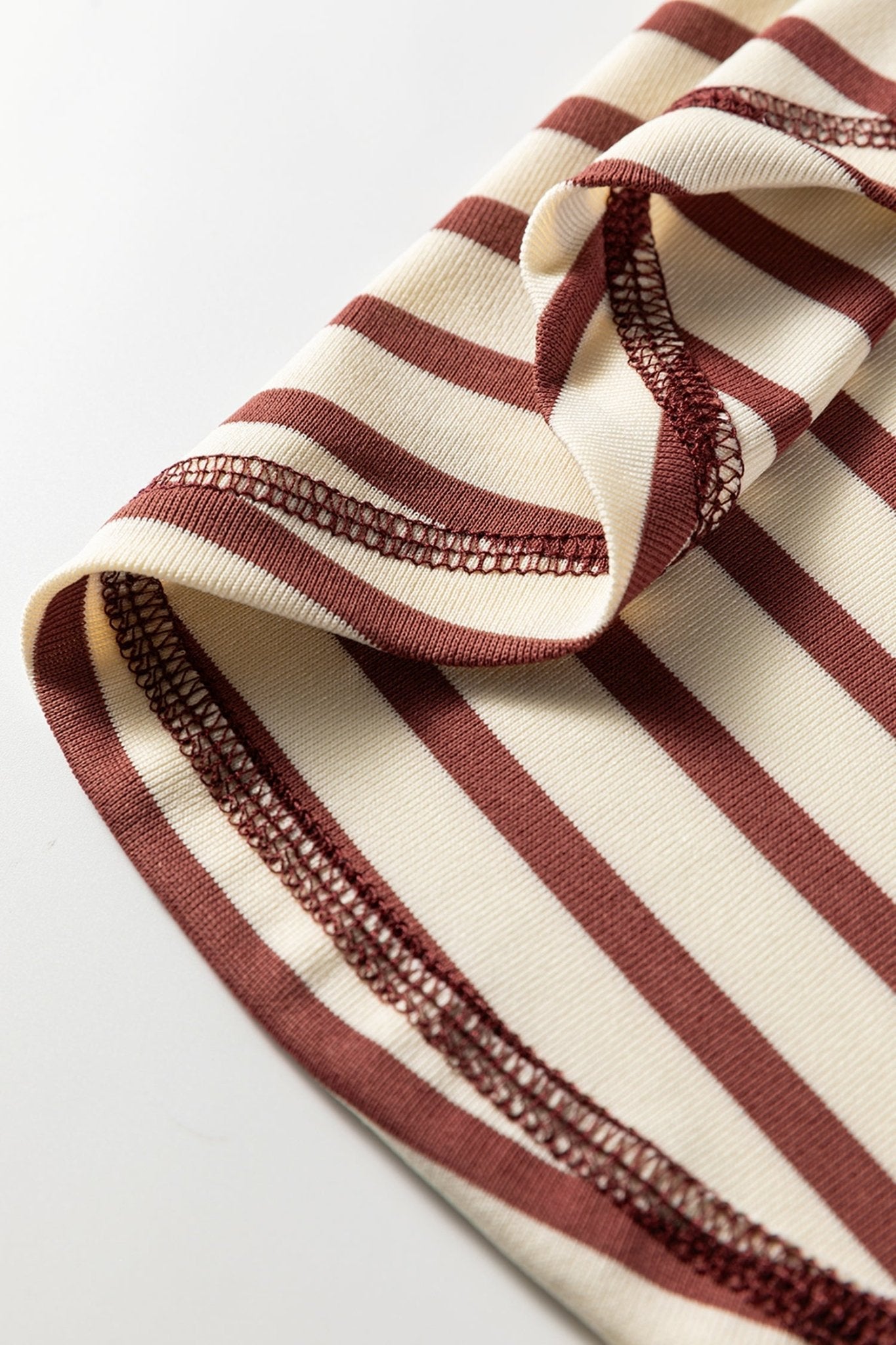 Yusra Stripe Half T Shirt - Hello Beautiful BoutiqueTops & TeesThreaded Pear