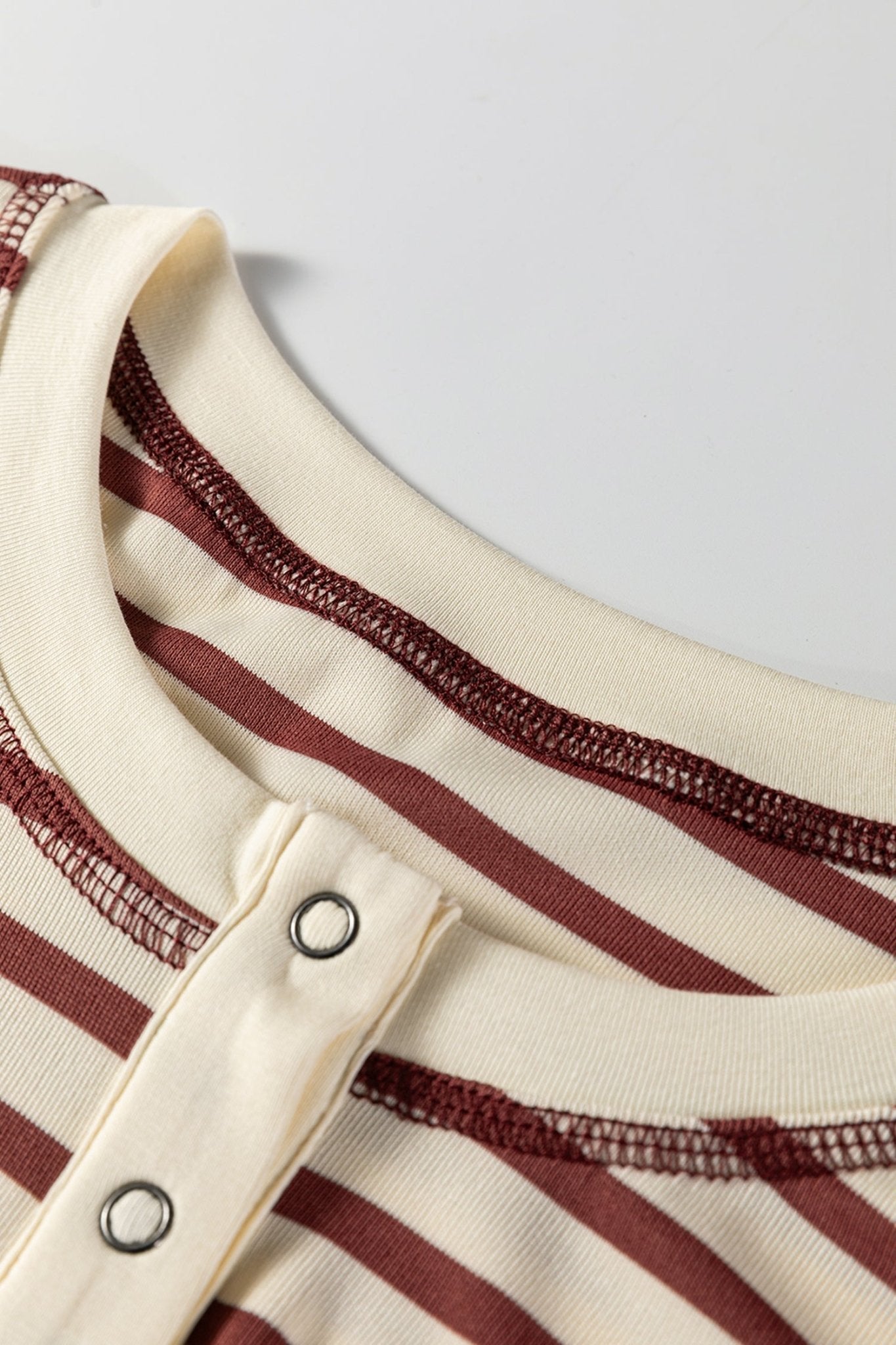 Yusra Stripe Half T Shirt - Hello Beautiful BoutiqueTops & TeesThreaded Pear