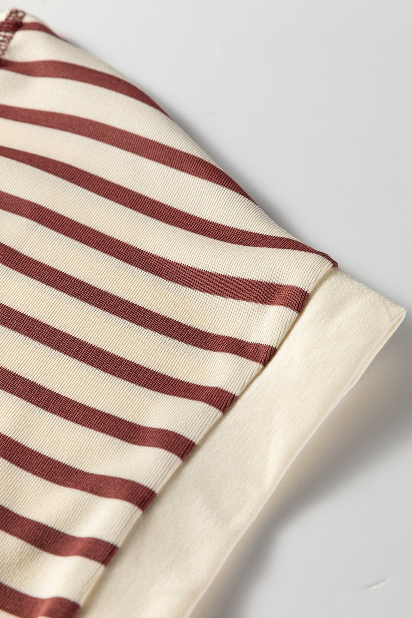 Yusra Stripe Half T Shirt - Hello Beautiful BoutiqueTops & TeesThreaded Pear