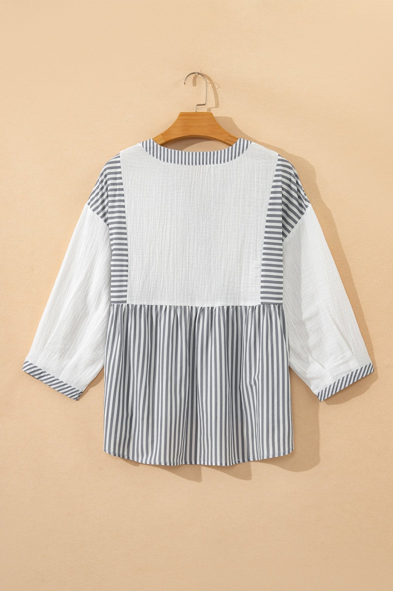 Zahra Bracelet Sleeve Babydoll Blouse - Hello Beautiful BoutiqueBlouses & ShirtsThreaded Pear