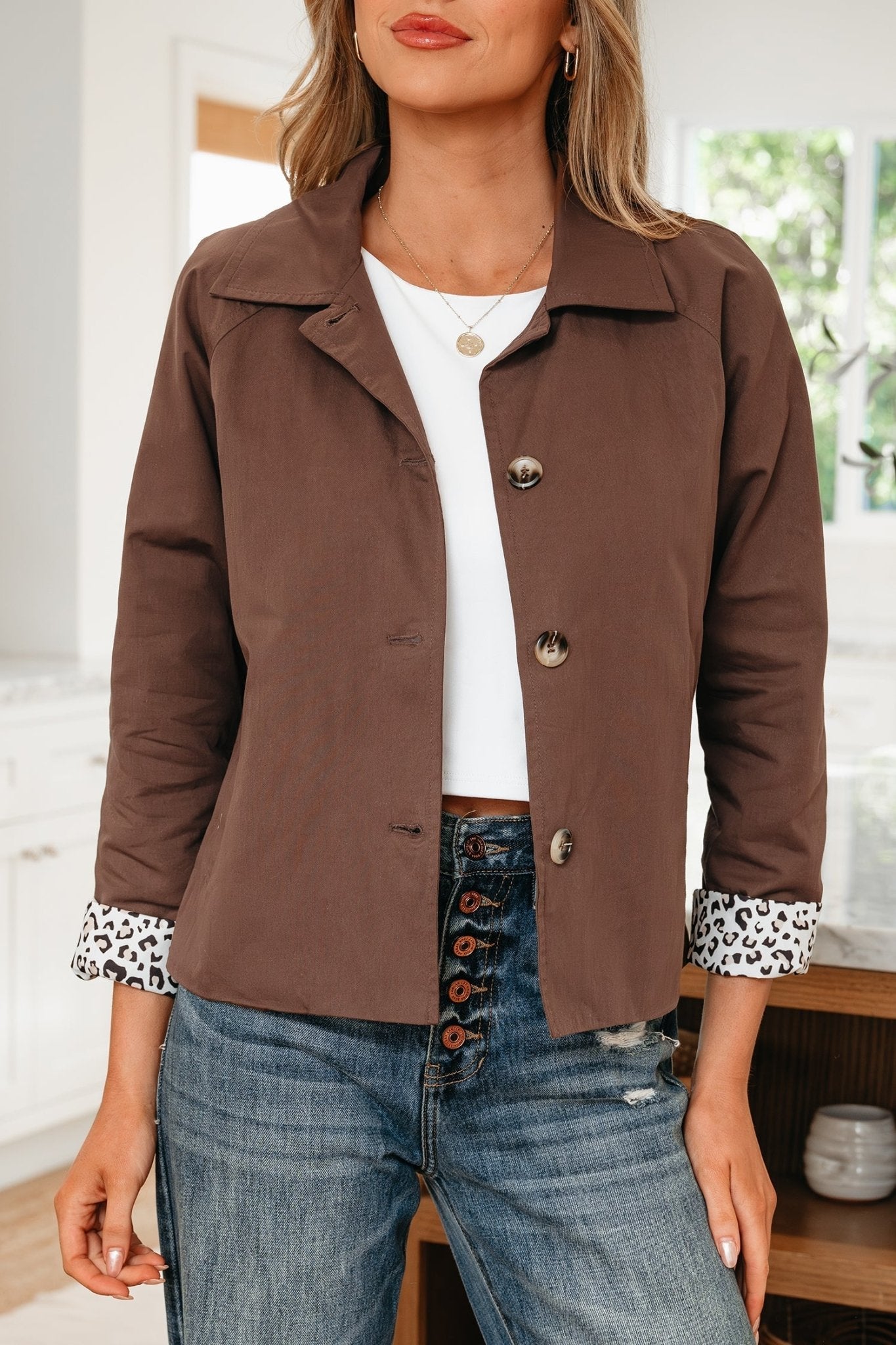 Zaniyah Liner Patchwork Chic Jacket - Hello Beautiful BoutiqueJacketsThreaded Pear