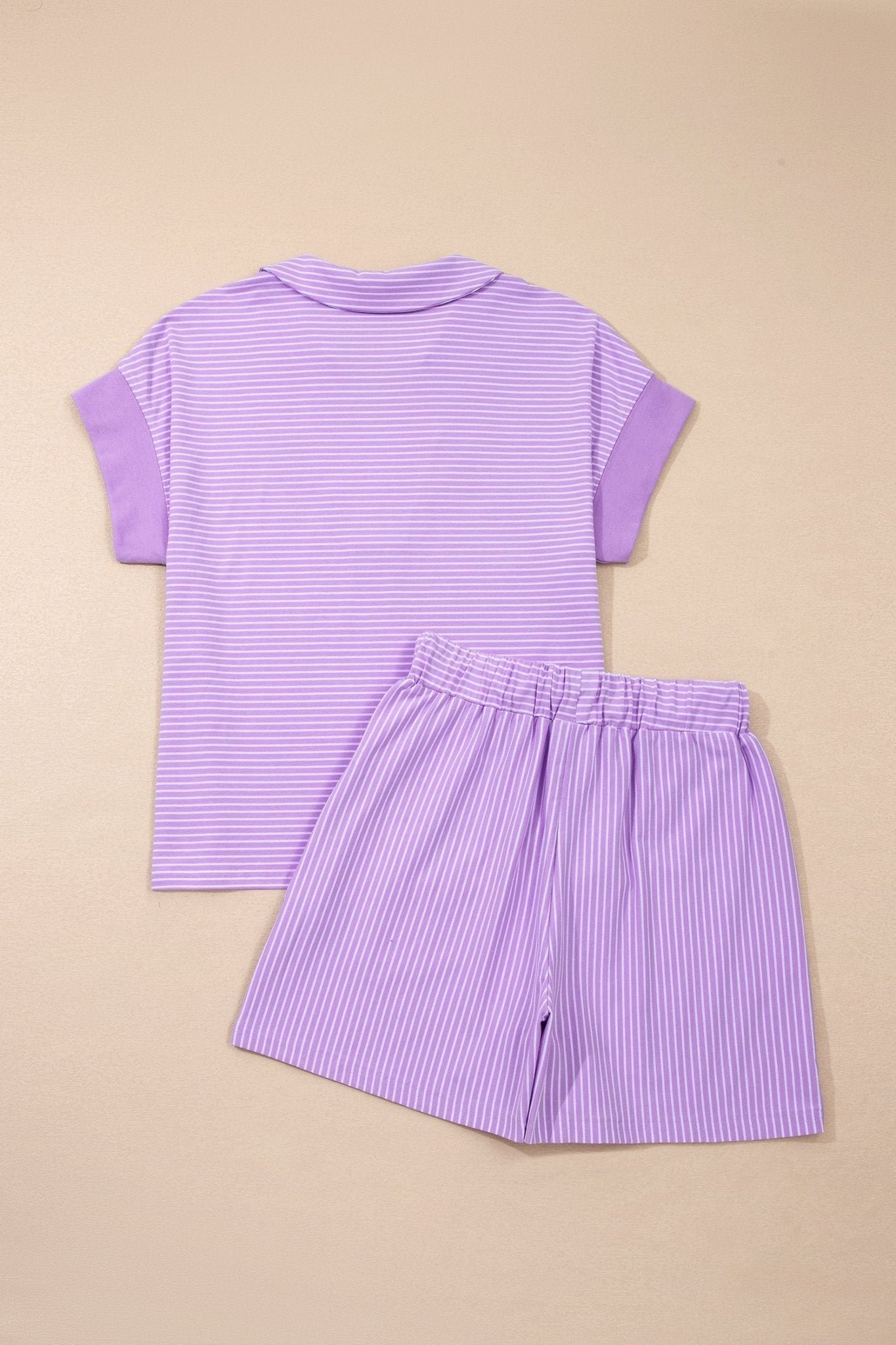 Zara Dolman Sleeve Polo Shirt Set - Hello Beautiful BoutiqueShort SetsThreaded Pear