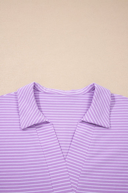 Zara Dolman Sleeve Polo Shirt Set - Hello Beautiful BoutiqueShort SetsThreaded Pear