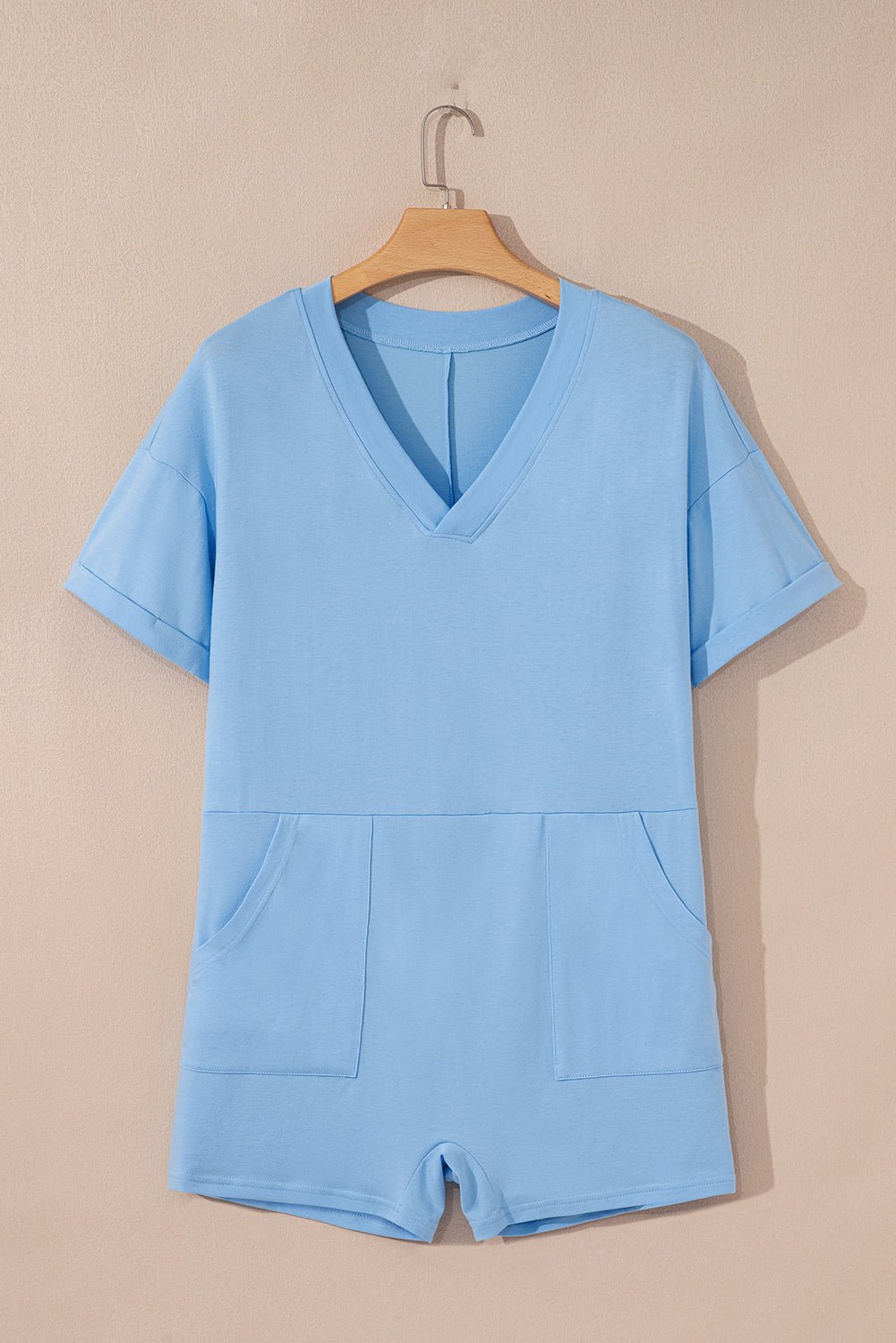 Zara Half Sleeve Knit Romper - Hello Beautiful BoutiqueJumpsuits & RompersThreaded Pear