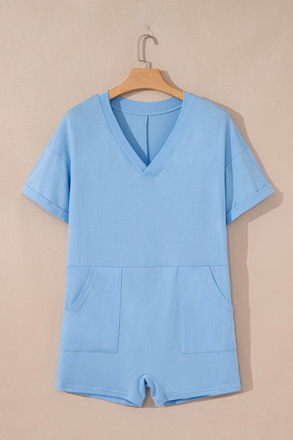 Zara Half Sleeve Knit Romper - Hello Beautiful BoutiqueJumpsuits & RompersThreaded Pear