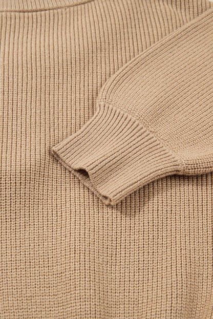 Zariah Embellished Keyhole Ribbed Sweater - Hello Beautiful BoutiqueSweater DressesThreaded Pear