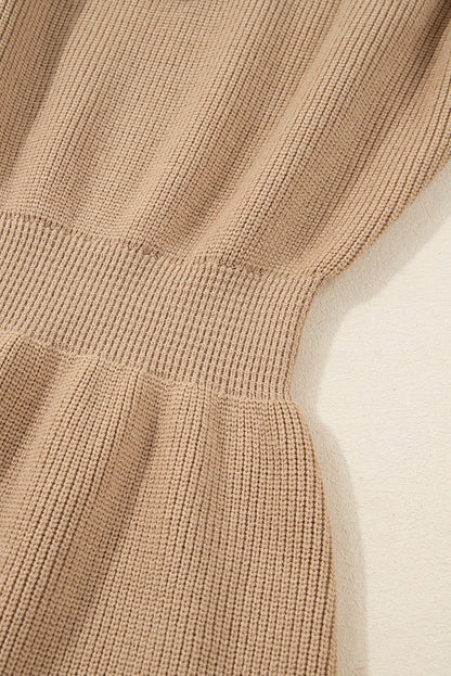 Zariah Embellished Keyhole Ribbed Sweater - Hello Beautiful BoutiqueSweater DressesThreaded Pear