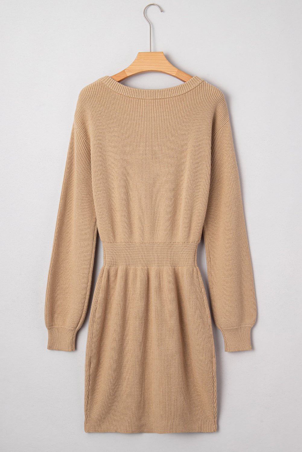 Zariah Embellished Keyhole Ribbed Sweater - Hello Beautiful BoutiqueSweater DressesThreaded Pear