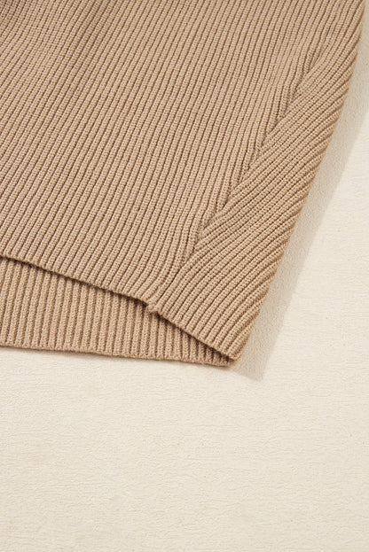 Zariah Embellished Keyhole Ribbed Sweater - Hello Beautiful BoutiqueSweater DressesThreaded Pear
