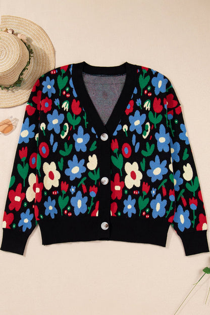 Zariah Print Short Cardigan Sweater - Hello Beautiful BoutiqueCardigansThreaded Pear
