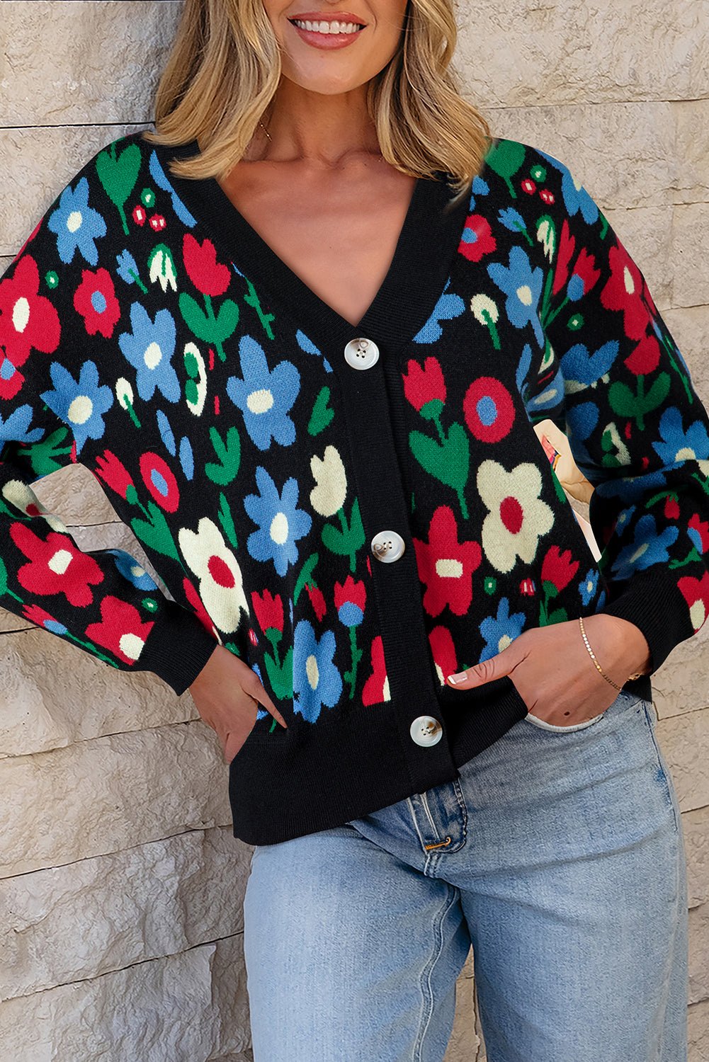 Zariah Print Short Cardigan Sweater - Hello Beautiful BoutiqueCardigansThreaded Pear