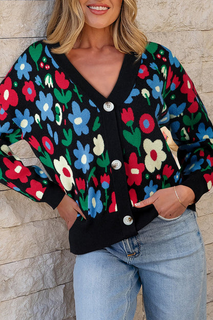 Zariah Print Short Cardigan Sweater - Hello Beautiful BoutiqueCardigansThreaded Pear