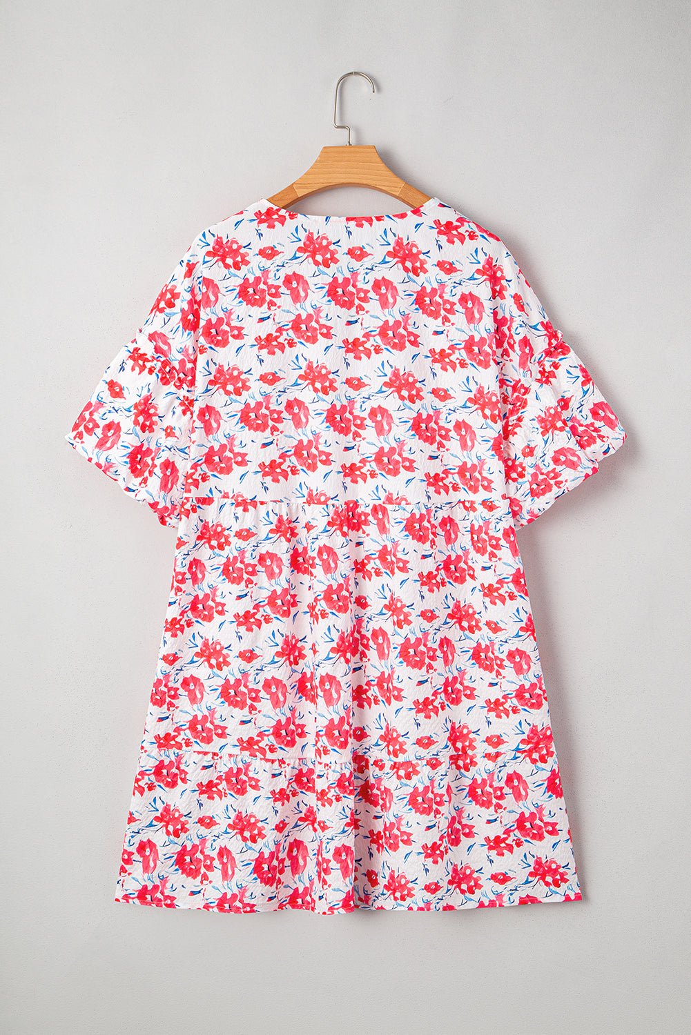 Zariah Ruffled Half Sleeve PLUS Dress - Hello Beautiful BoutiquePlus Size Mini DressesThreaded Pear