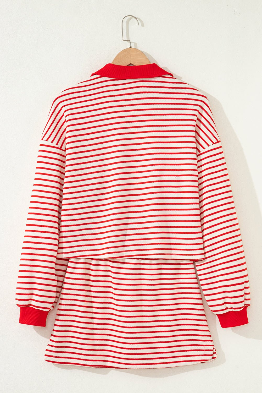 Zaylee Collared Drop Shoulder Pullover - Hello Beautiful BoutiqueTwo Piece DressesThreaded Pear