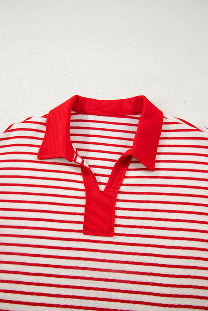 Zaylee Collared Drop Shoulder Pullover - Hello Beautiful BoutiqueTwo Piece DressesThreaded Pear