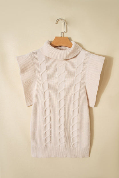 Zaylee Ruffled Short Sleeve Sweater - Hello Beautiful BoutiqueShort Sleeve SweatersThreaded Pear
