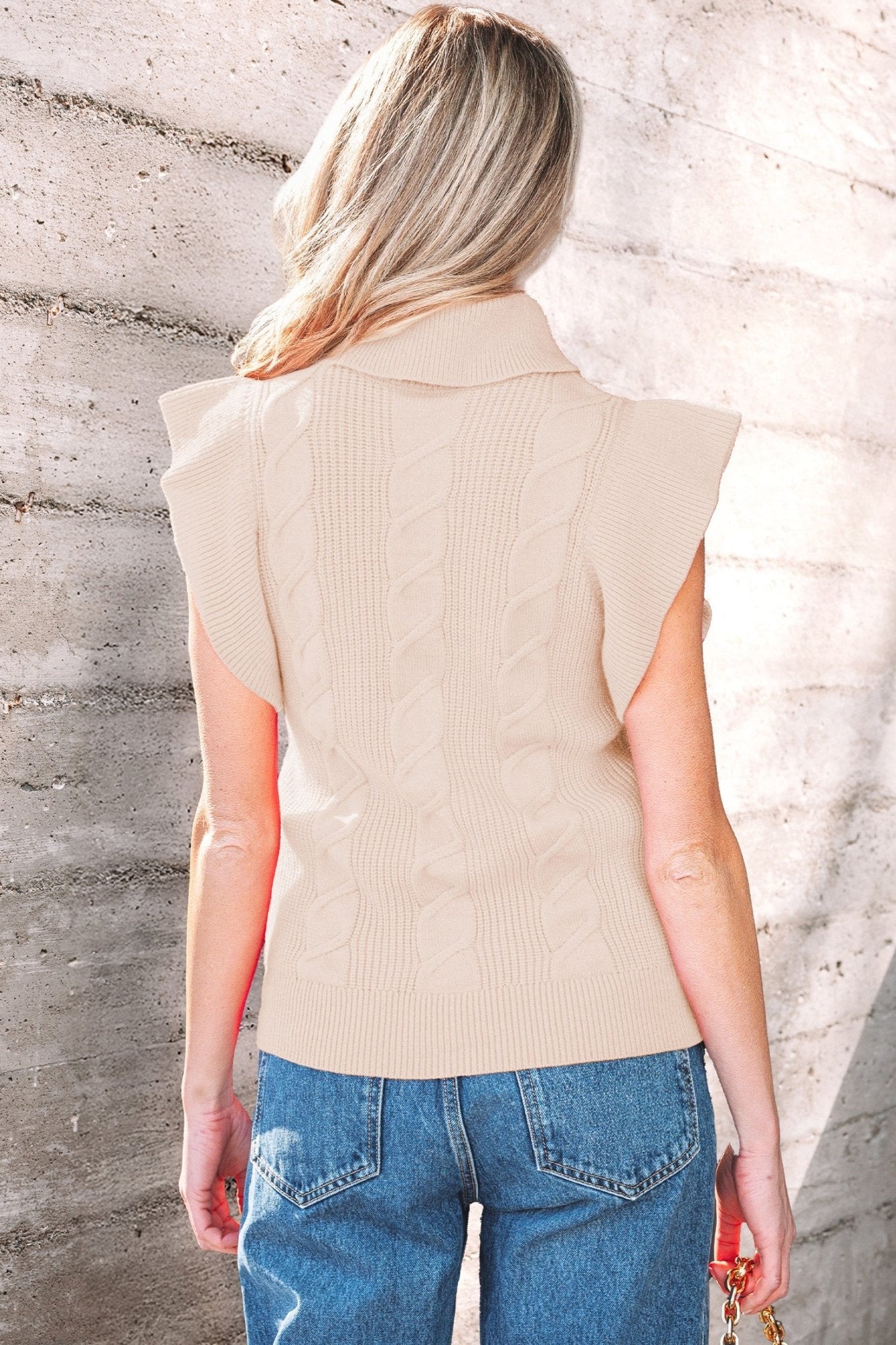 Zaylee Ruffled Short Sleeve Sweater - Hello Beautiful BoutiqueShort Sleeve SweatersThreaded Pear