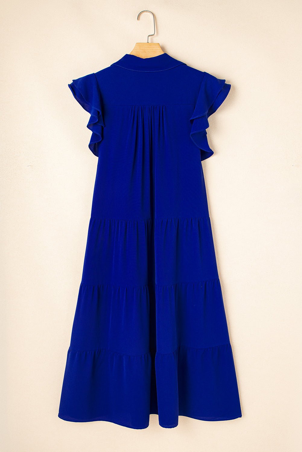 Zelda Collared Tiered Midi Dress - Hello Beautiful BoutiqueMidi DressesThreaded Pear