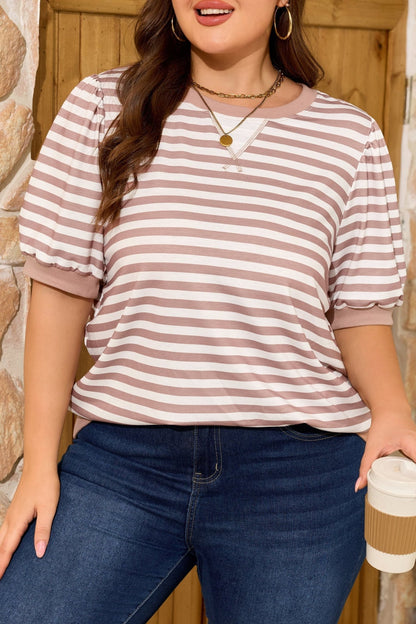 Zelda Puff Sleeve T PLUS Shirt - Hello Beautiful BoutiquePlus Size Tops & TeesThreaded Pear