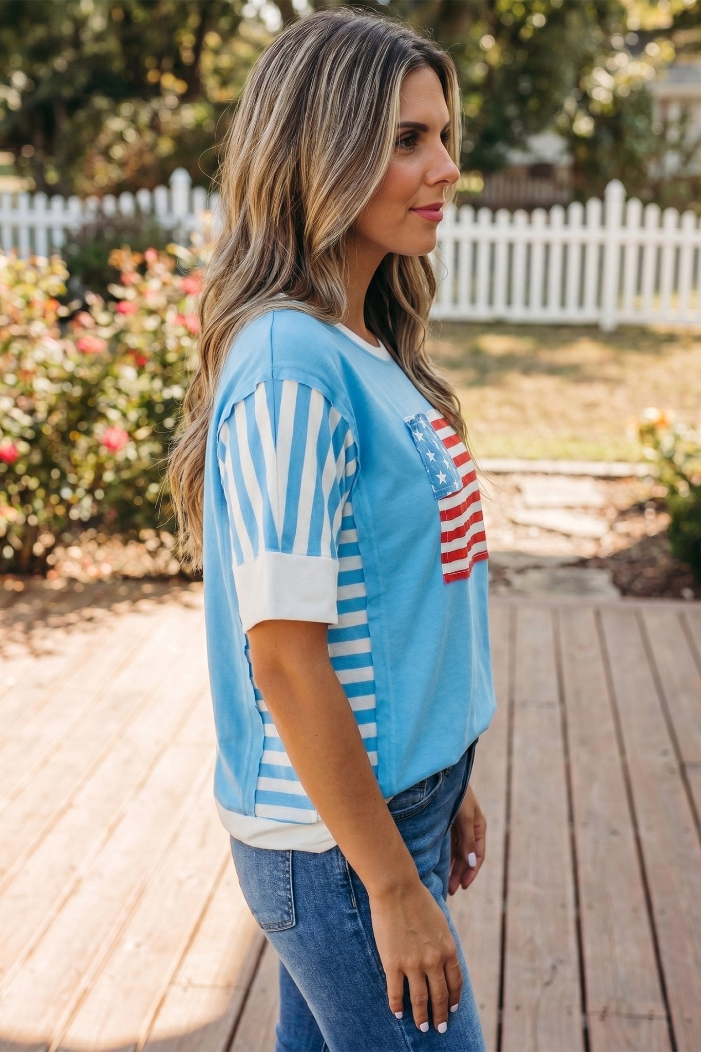 Zoe July 4th T Shirt - Hello Beautiful BoutiqueTops & TeesThreaded Pear