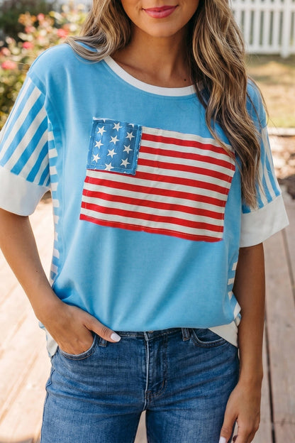 Zoe July 4th T Shirt - Hello Beautiful BoutiqueTops & TeesThreaded Pear