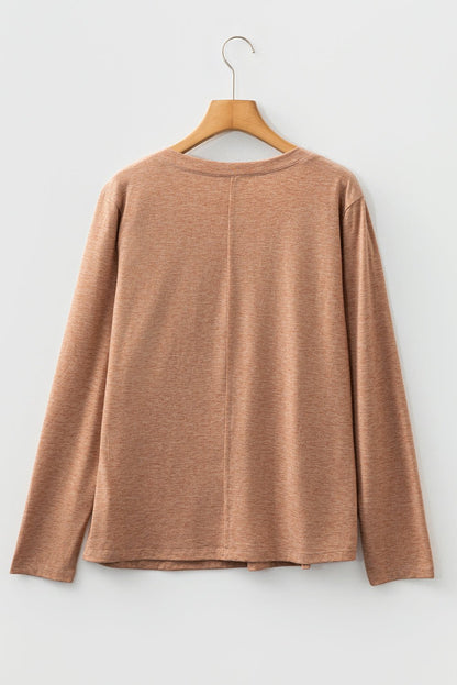 Zoe Sleeve T Shirt Long Sleeve Top - Hello Beautiful BoutiqueLong Sleeve TopsThreaded Pear