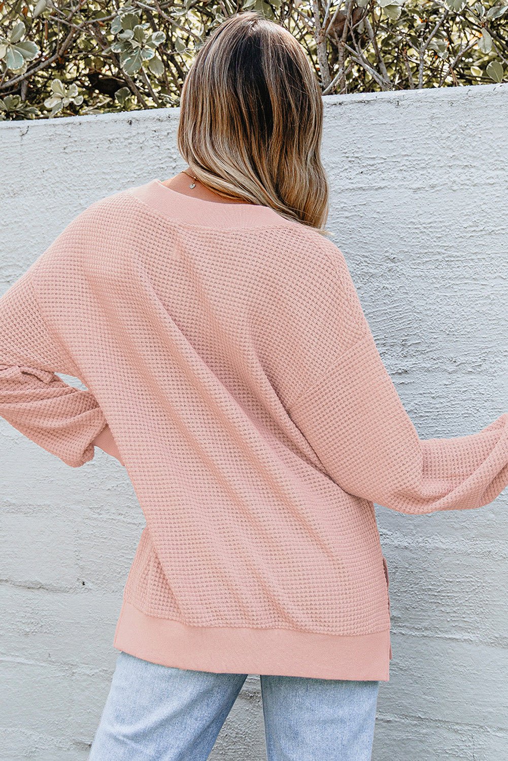 Zoey Sleeve Knit top Long Sleeve Top - Hello Beautiful BoutiqueLong Sleeve TopsThreaded Pear