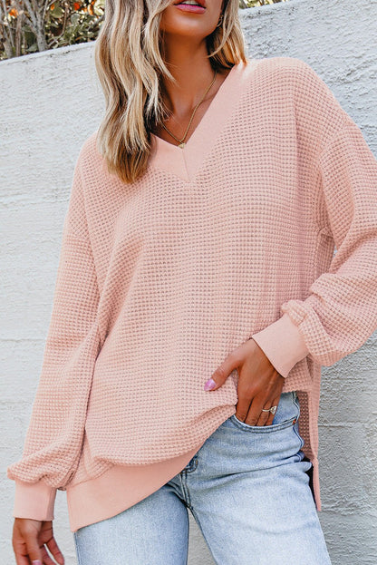 Zoey Sleeve Knit top Long Sleeve Top - Hello Beautiful BoutiqueLong Sleeve TopsThreaded Pear
