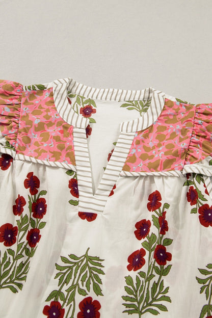 Zora Trim Flutter Cotton Blouse - Hello Beautiful BoutiqueBlouses & ShirtsThreaded Pear