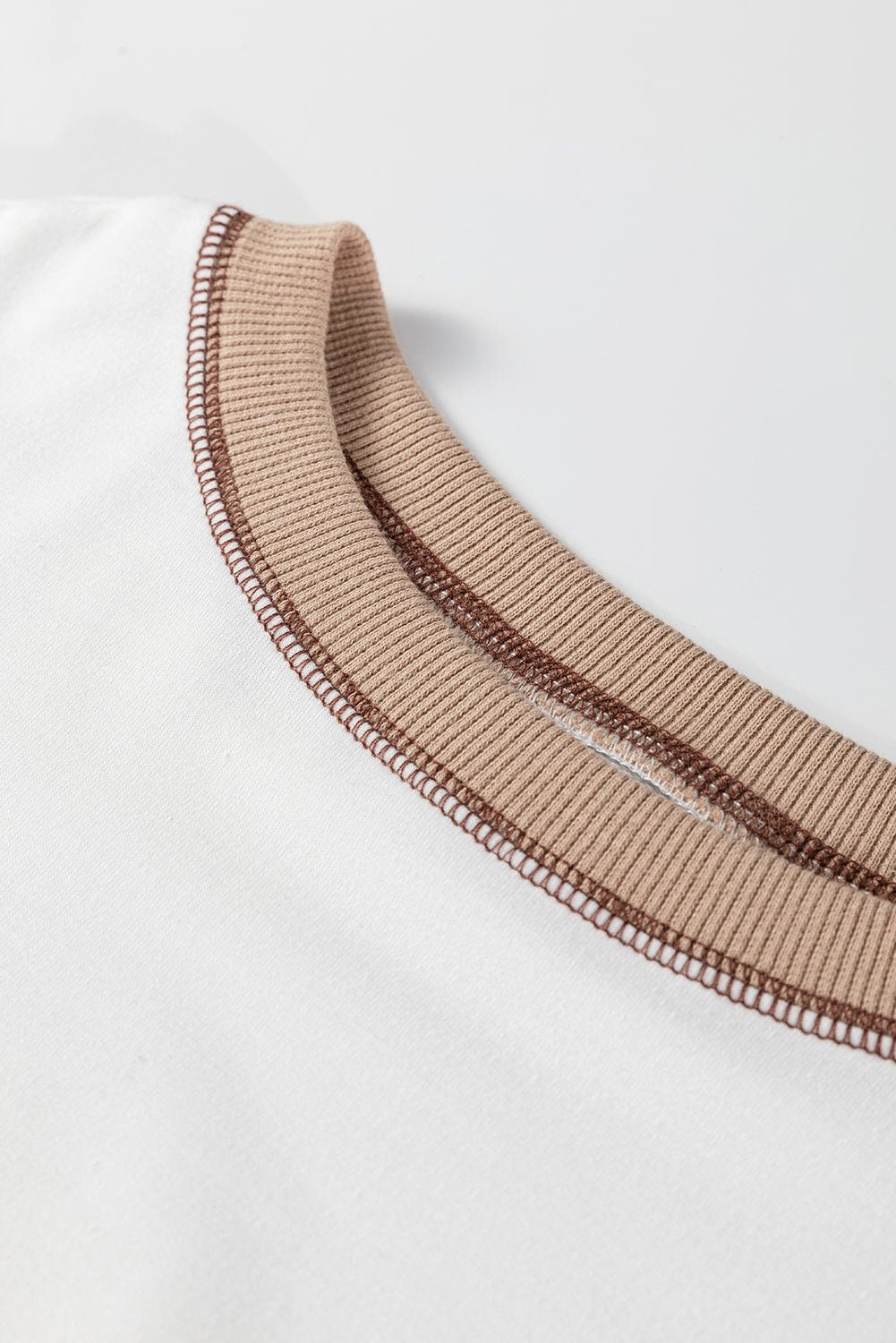 Zyla Contrast Stitching Oversize Sweatshirt - Hello Beautiful BoutiqueSweatshirts & HoodiesThreaded Pear