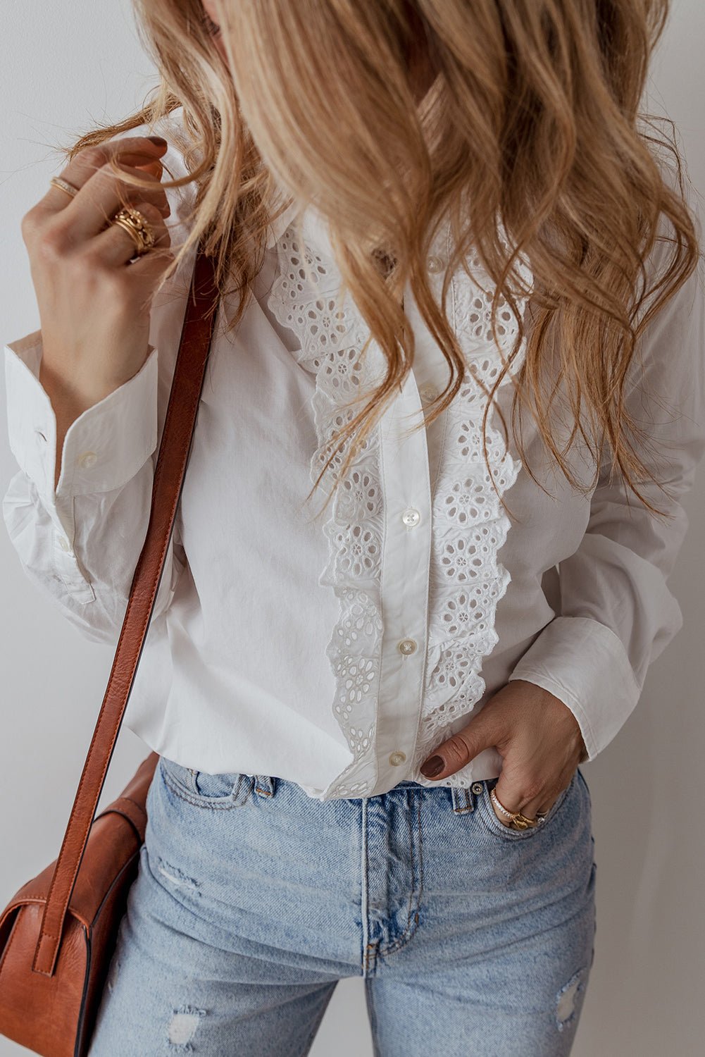 Zyla Turn Down Collar Shirt - Hello Beautiful Boutique15% OFFThreaded Pear