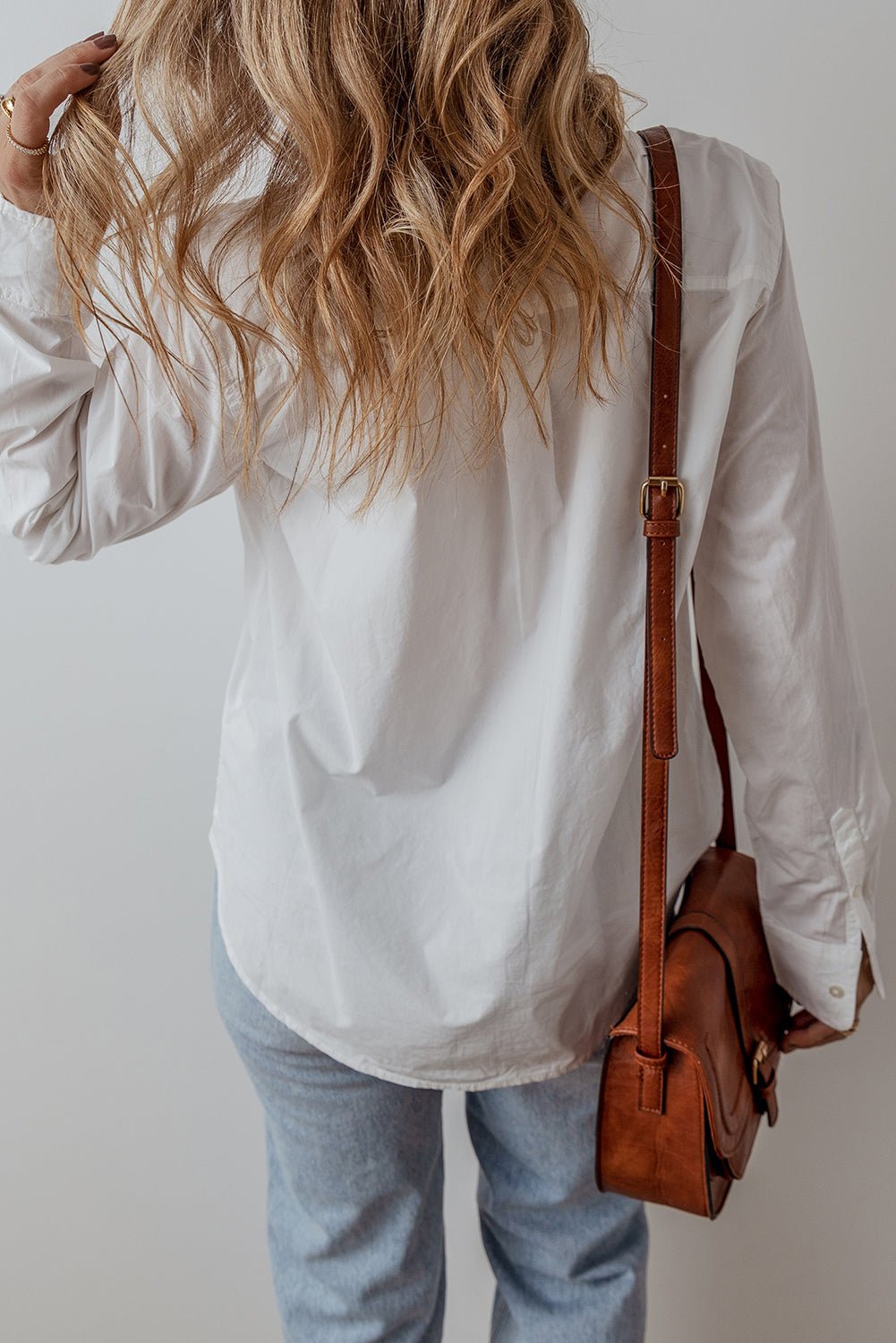 Zyla Turn Down Collar Shirt - Hello Beautiful Boutique15% OFFThreaded Pear