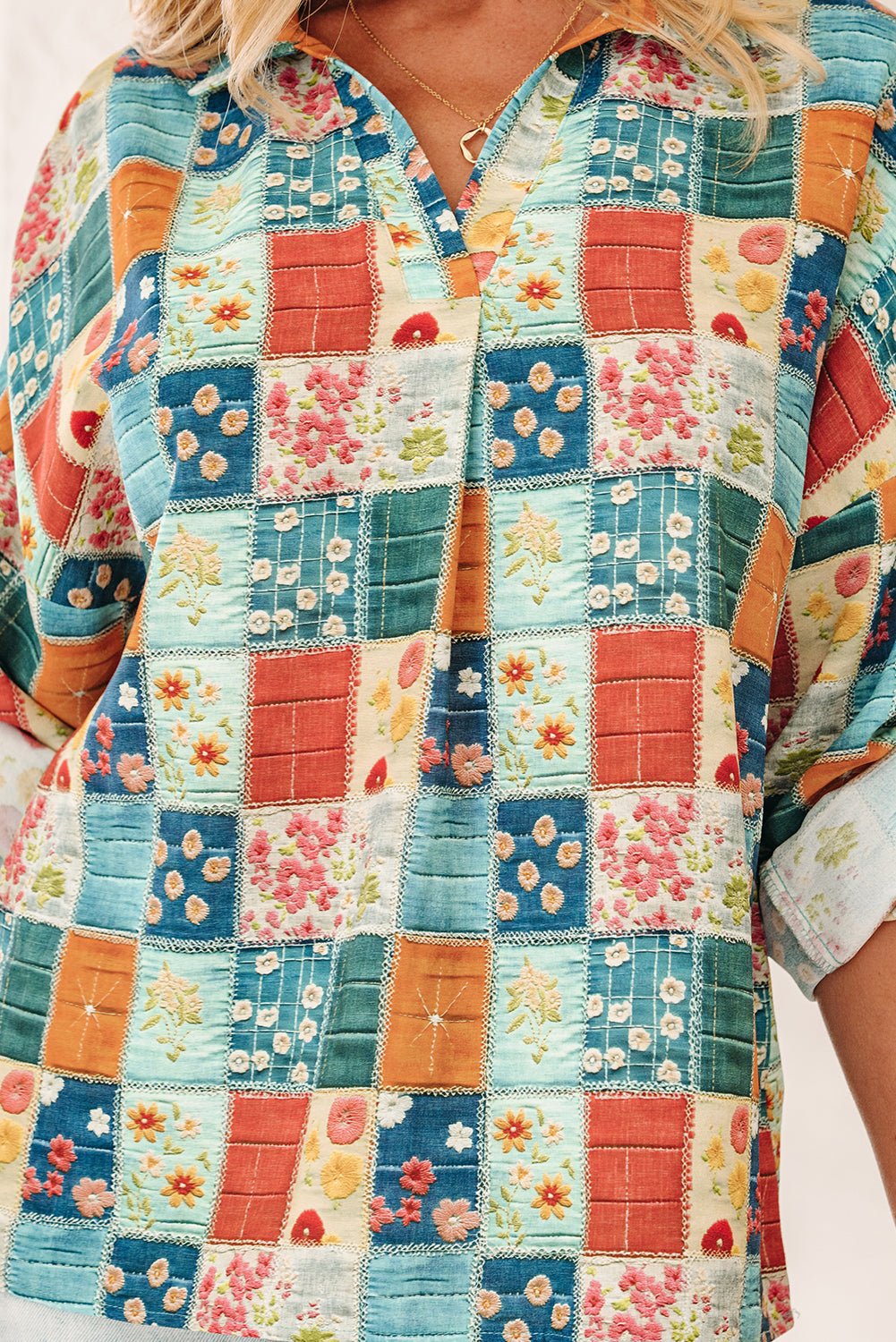 Zyla Up Sleeve Shift Blouse - Hello Beautiful Boutique15% OFFThreaded Pear